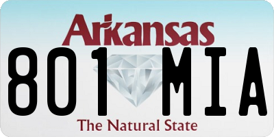 AR license plate 801MIA