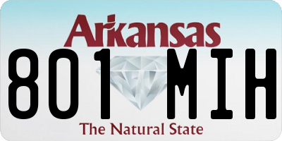 AR license plate 801MIH