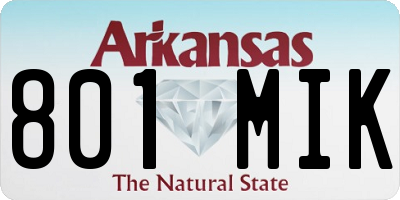 AR license plate 801MIK