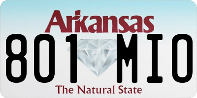AR license plate 801MIO