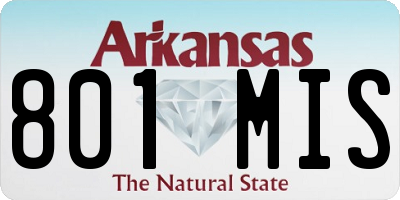 AR license plate 801MIS