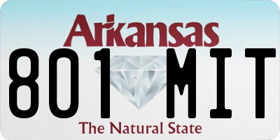 AR license plate 801MIT