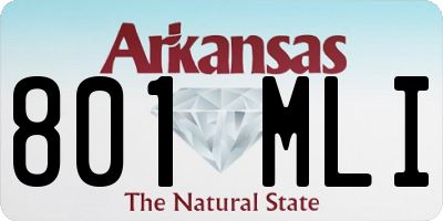 AR license plate 801MLI