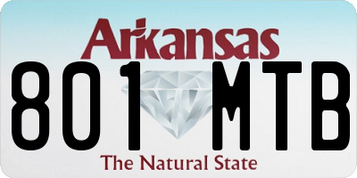 AR license plate 801MTB