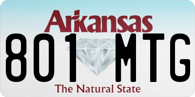 AR license plate 801MTG