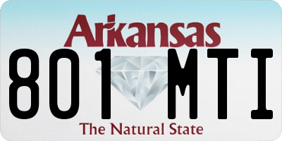AR license plate 801MTI