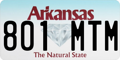 AR license plate 801MTM