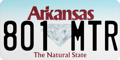 AR license plate 801MTR