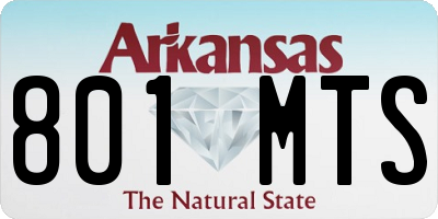 AR license plate 801MTS