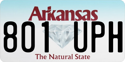 AR license plate 801UPH