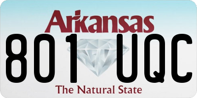 AR license plate 801UQC