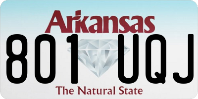 AR license plate 801UQJ