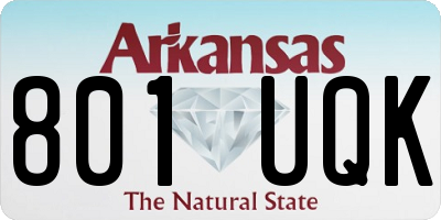 AR license plate 801UQK