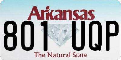 AR license plate 801UQP