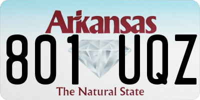 AR license plate 801UQZ