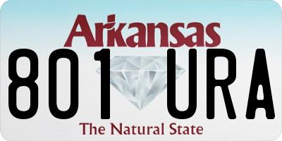 AR license plate 801URA