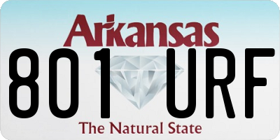 AR license plate 801URF