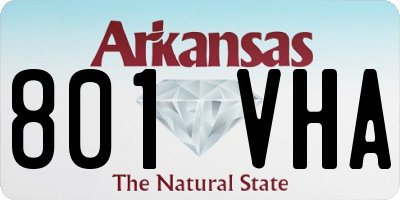AR license plate 801VHA