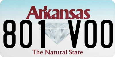 AR license plate 801VOO