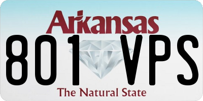 AR license plate 801VPS