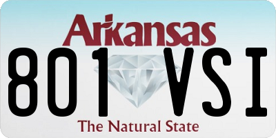 AR license plate 801VSI