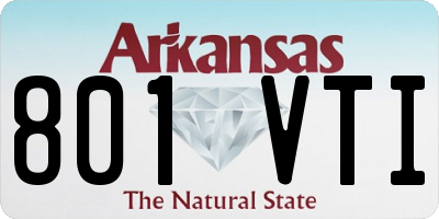 AR license plate 801VTI