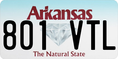 AR license plate 801VTL