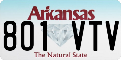 AR license plate 801VTV