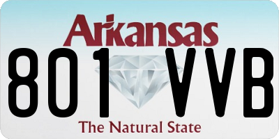 AR license plate 801VVB
