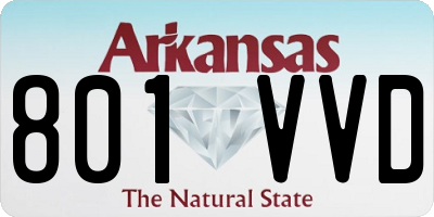 AR license plate 801VVD