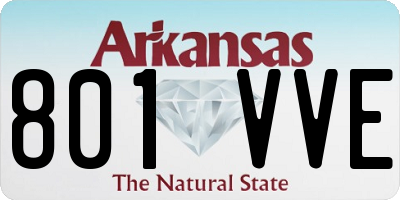 AR license plate 801VVE