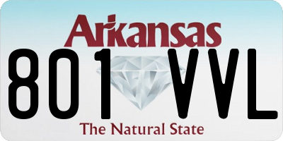 AR license plate 801VVL