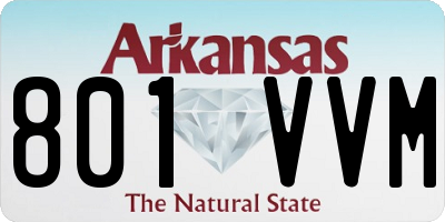 AR license plate 801VVM