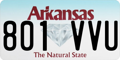 AR license plate 801VVU