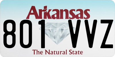 AR license plate 801VVZ