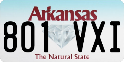 AR license plate 801VXI