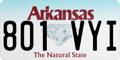 AR license plate 801VYI