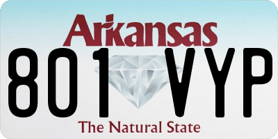AR license plate 801VYP