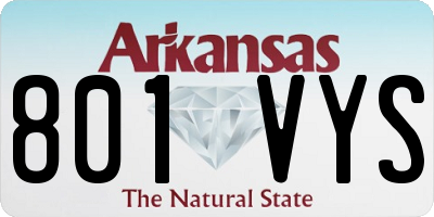AR license plate 801VYS