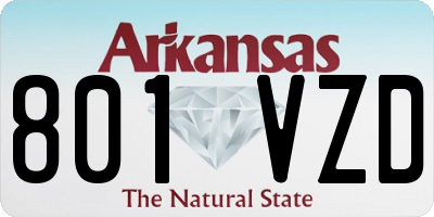AR license plate 801VZD