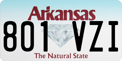 AR license plate 801VZI