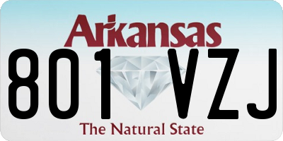 AR license plate 801VZJ