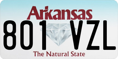 AR license plate 801VZL