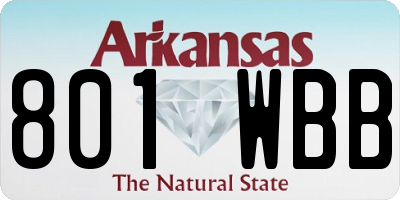 AR license plate 801WBB