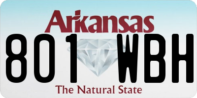 AR license plate 801WBH