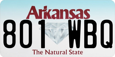 AR license plate 801WBQ