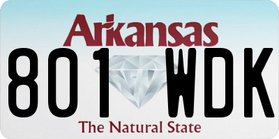 AR license plate 801WDK