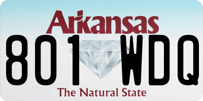 AR license plate 801WDQ