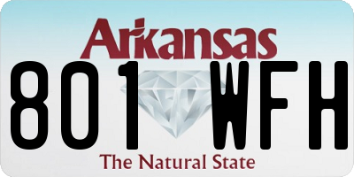 AR license plate 801WFH