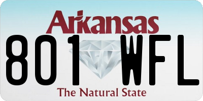 AR license plate 801WFL